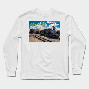 Denver and Rio Grande 425 Steam Locomotive at Antonito Colorado Long Sleeve T-Shirt